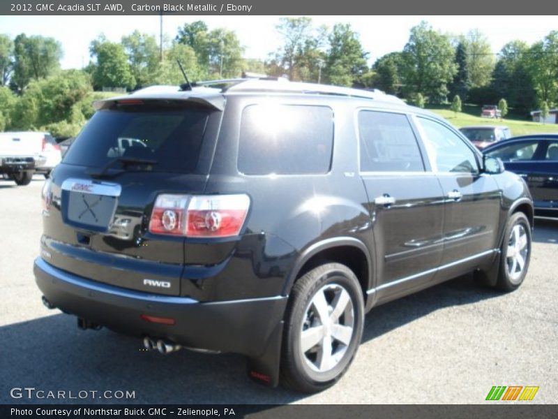 Carbon Black Metallic / Ebony 2012 GMC Acadia SLT AWD