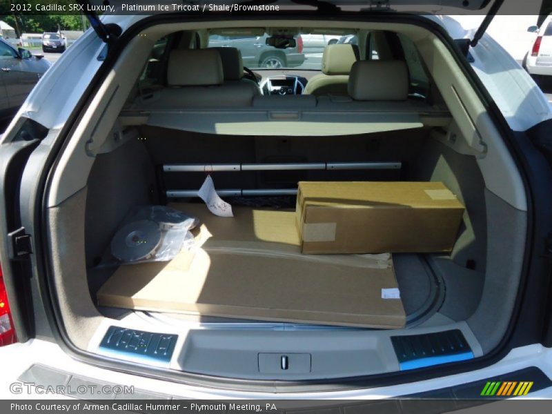 Platinum Ice Tricoat / Shale/Brownstone 2012 Cadillac SRX Luxury