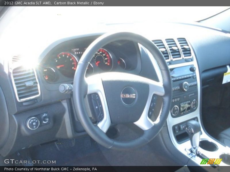 Carbon Black Metallic / Ebony 2012 GMC Acadia SLT AWD