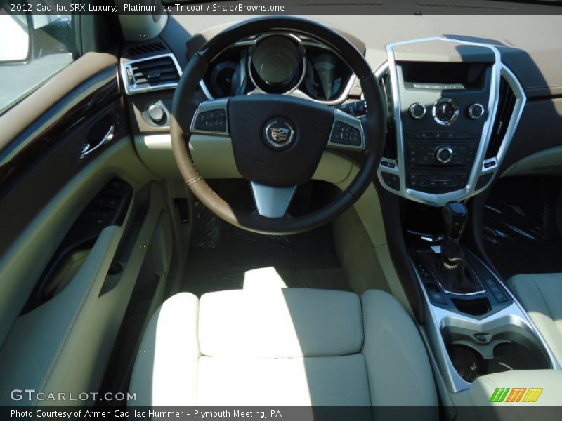 Platinum Ice Tricoat / Shale/Brownstone 2012 Cadillac SRX Luxury