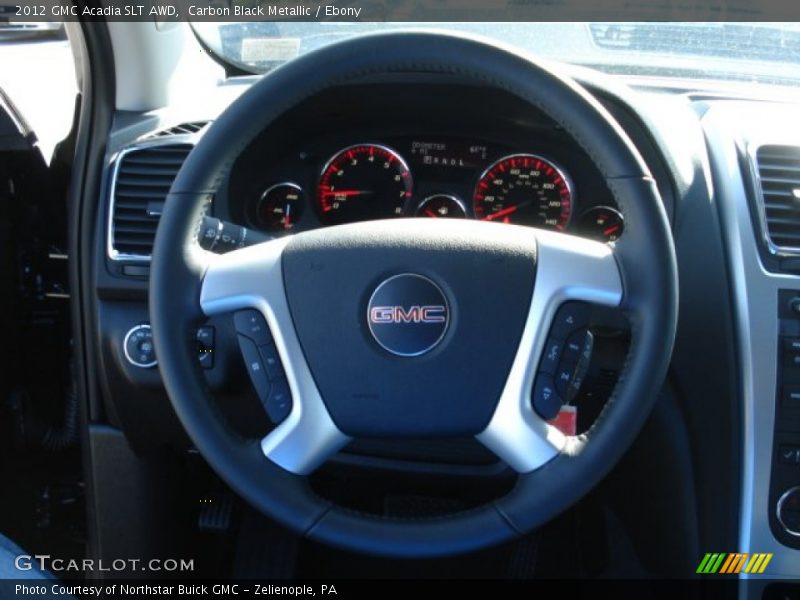 Carbon Black Metallic / Ebony 2012 GMC Acadia SLT AWD