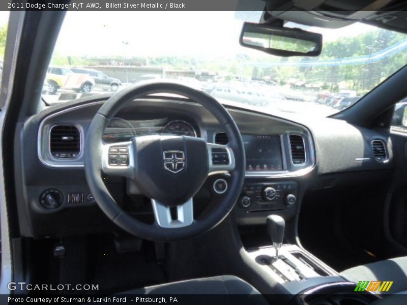 Billett Silver Metallic / Black 2011 Dodge Charger R/T AWD