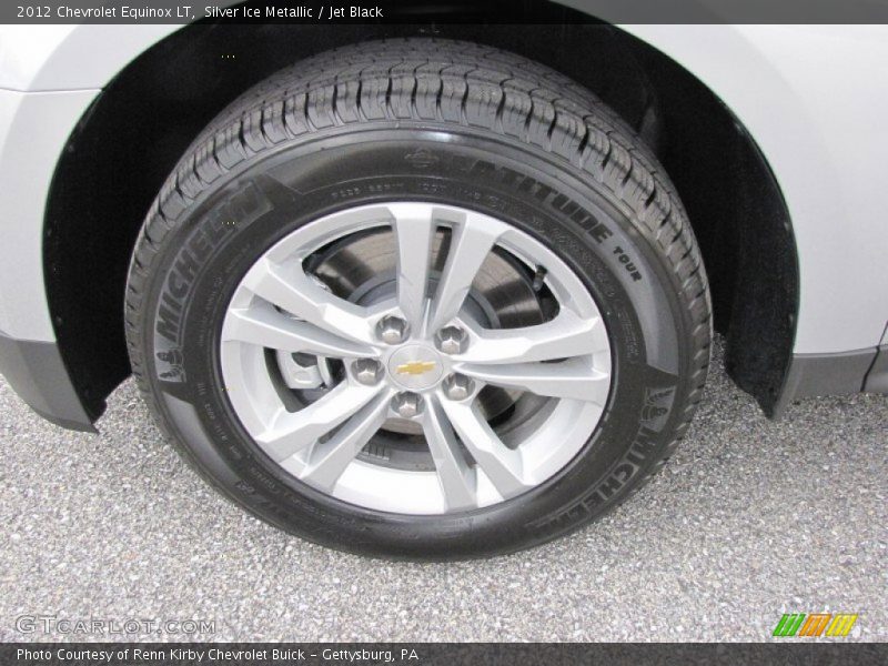 Silver Ice Metallic / Jet Black 2012 Chevrolet Equinox LT