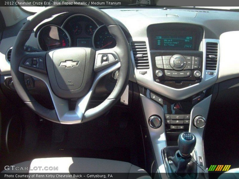 Dashboard of 2012 Cruze Eco