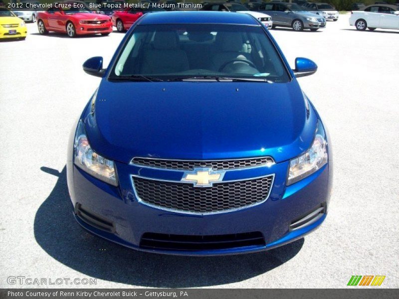 Blue Topaz Metallic / Medium Titanium 2012 Chevrolet Cruze Eco