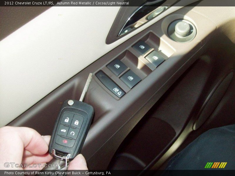 Autumn Red Metallic / Cocoa/Light Neutral 2012 Chevrolet Cruze LT/RS