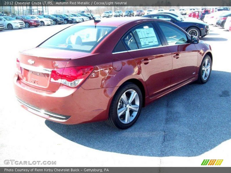 Autumn Red Metallic / Cocoa/Light Neutral 2012 Chevrolet Cruze LT/RS