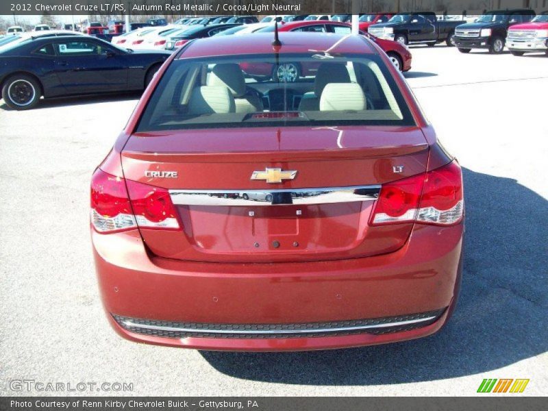 Autumn Red Metallic / Cocoa/Light Neutral 2012 Chevrolet Cruze LT/RS