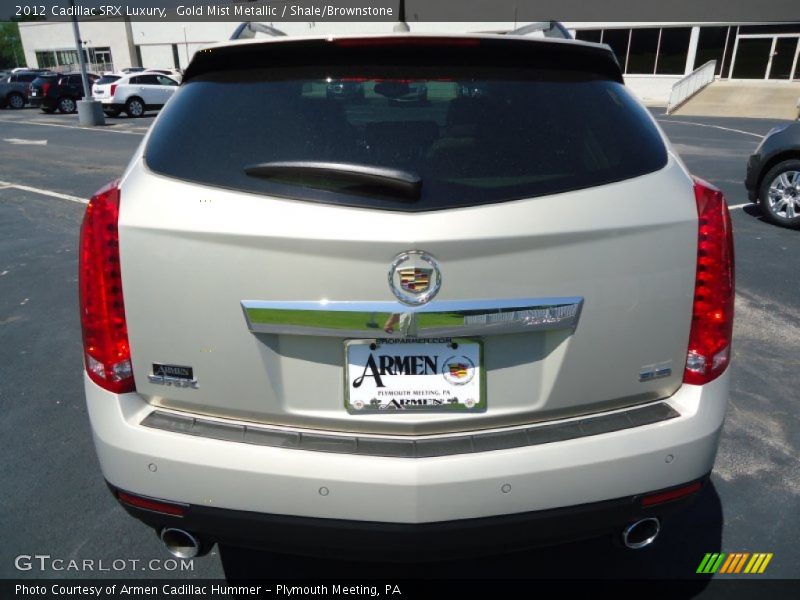 Gold Mist Metallic / Shale/Brownstone 2012 Cadillac SRX Luxury