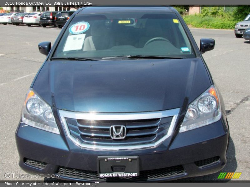 Bali Blue Pearl / Gray 2010 Honda Odyssey EX