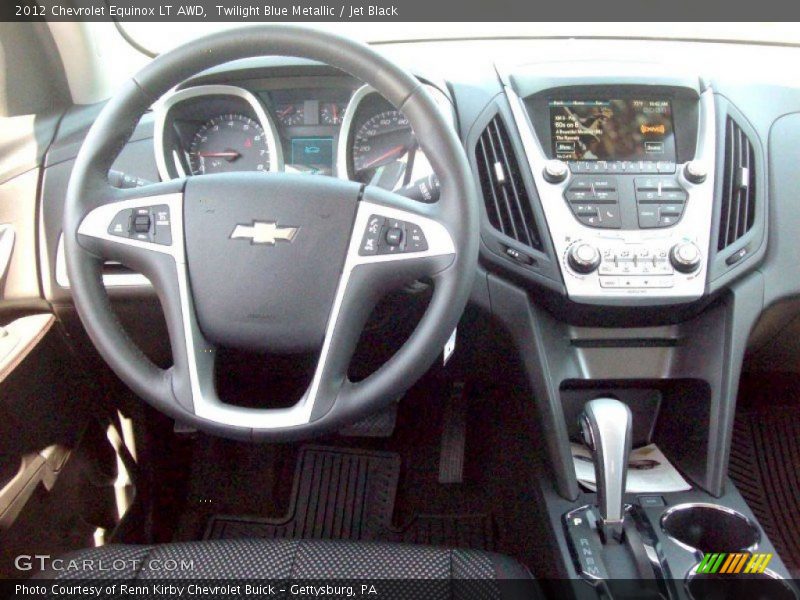 Twilight Blue Metallic / Jet Black 2012 Chevrolet Equinox LT AWD