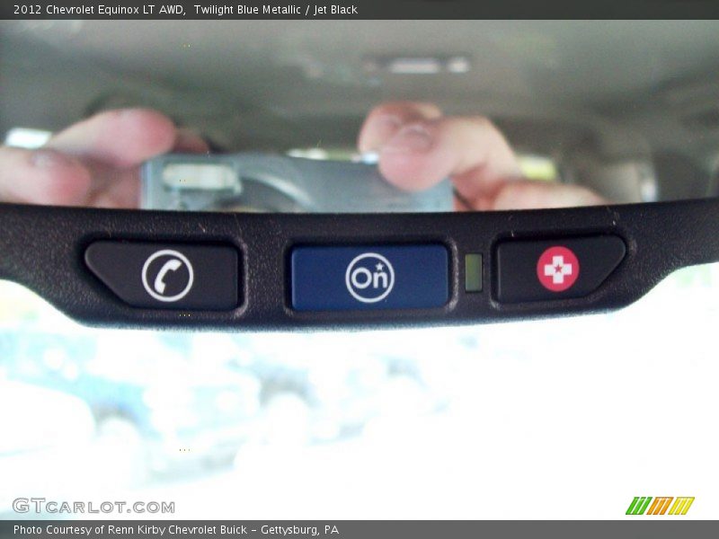 Twilight Blue Metallic / Jet Black 2012 Chevrolet Equinox LT AWD