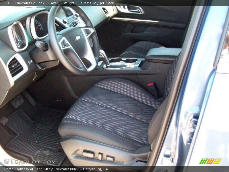 Twilight Blue Metallic / Jet Black 2012 Chevrolet Equinox LT AWD