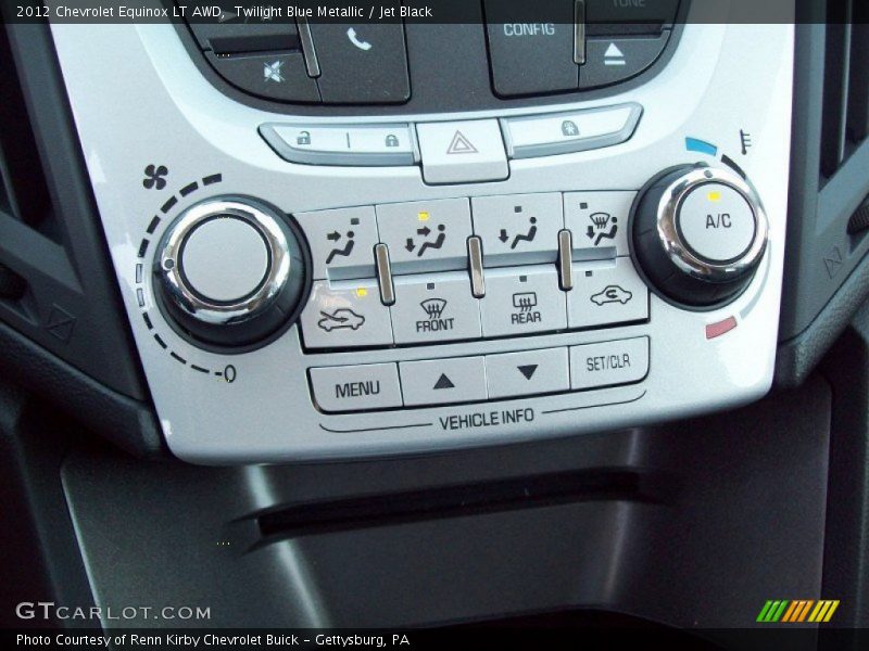 Twilight Blue Metallic / Jet Black 2012 Chevrolet Equinox LT AWD