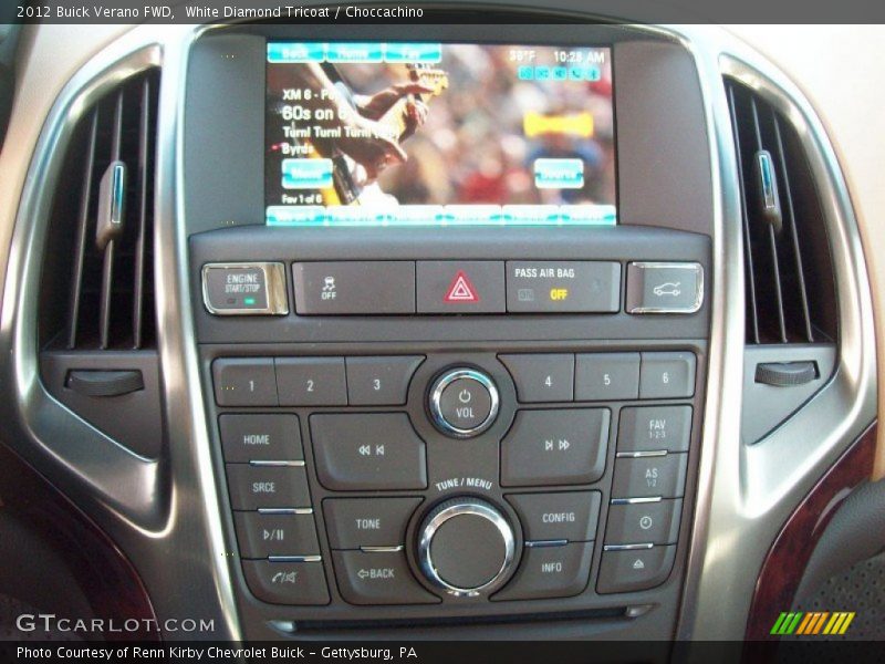 White Diamond Tricoat / Choccachino 2012 Buick Verano FWD