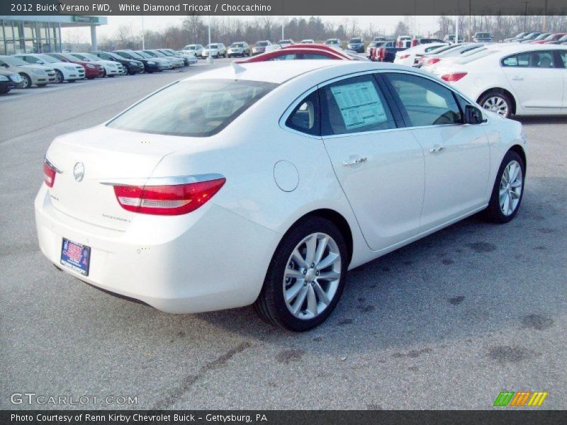 White Diamond Tricoat / Choccachino 2012 Buick Verano FWD