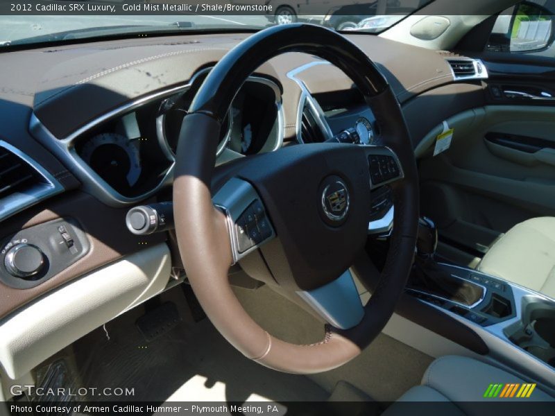 Gold Mist Metallic / Shale/Brownstone 2012 Cadillac SRX Luxury