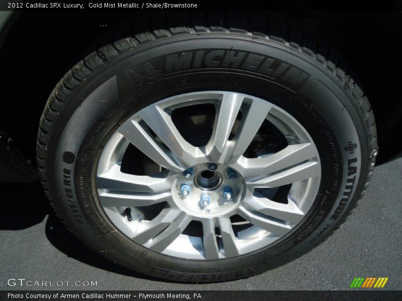 Gold Mist Metallic / Shale/Brownstone 2012 Cadillac SRX Luxury