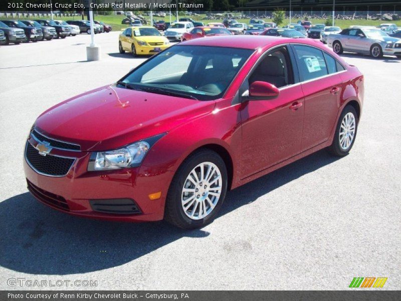 Crystal Red Metallic / Medium Titanium 2012 Chevrolet Cruze Eco