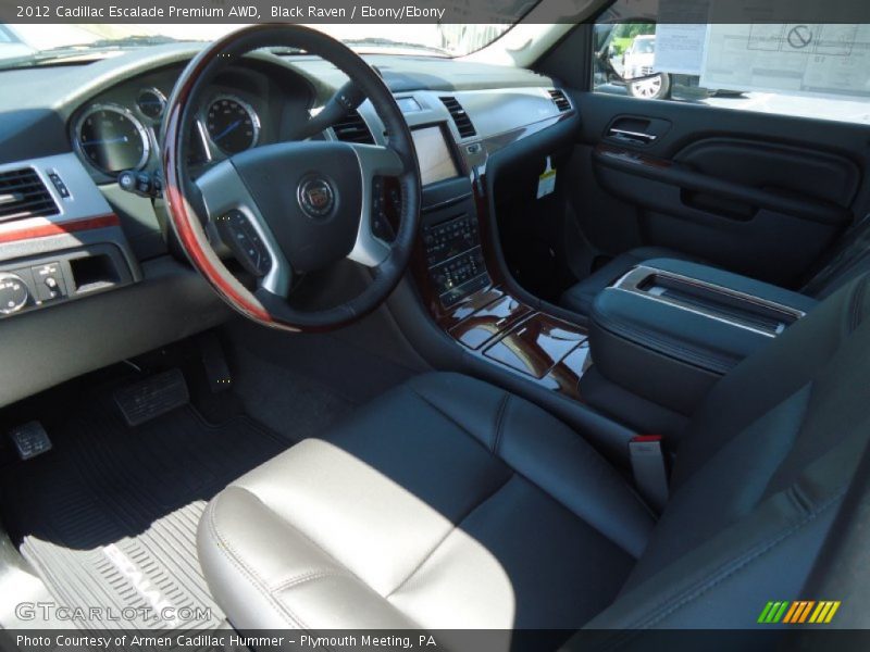 Black Raven / Ebony/Ebony 2012 Cadillac Escalade Premium AWD