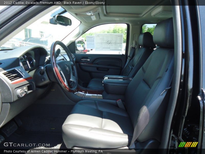 Black Raven / Ebony/Ebony 2012 Cadillac Escalade Premium AWD