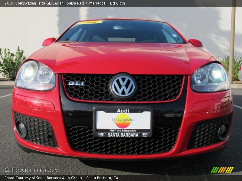 Salsa Red / Interlagos Plaid Cloth 2006 Volkswagen Jetta GLI Sedan