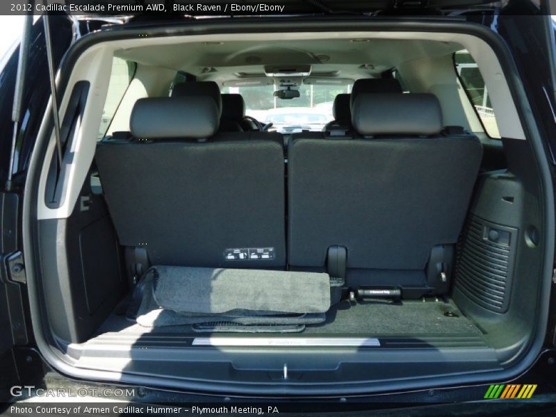 Black Raven / Ebony/Ebony 2012 Cadillac Escalade Premium AWD