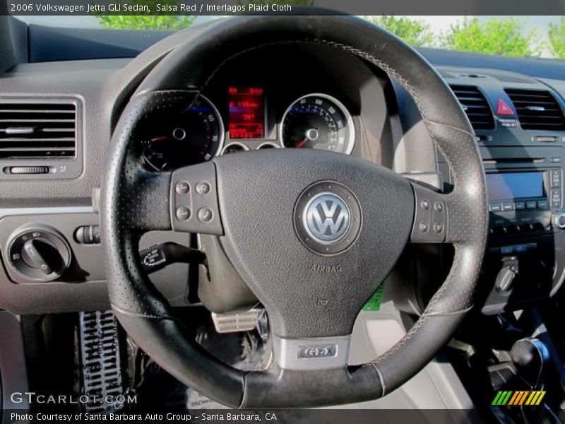 Salsa Red / Interlagos Plaid Cloth 2006 Volkswagen Jetta GLI Sedan