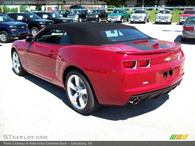 Crystal Red Tintcoat / Black 2012 Chevrolet Camaro SS/RS Convertible