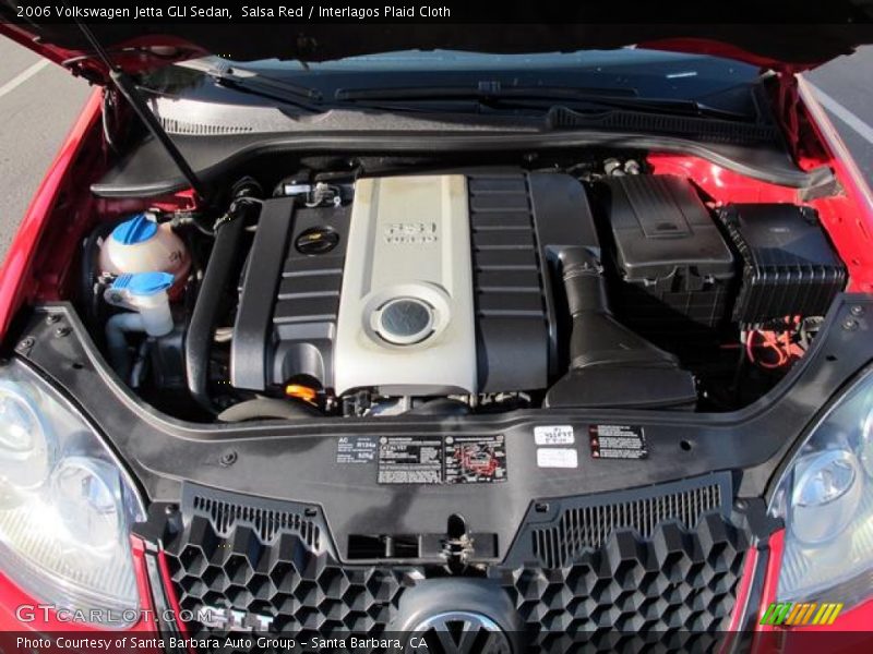 Salsa Red / Interlagos Plaid Cloth 2006 Volkswagen Jetta GLI Sedan