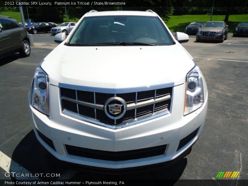 Platinum Ice Tricoat / Shale/Brownstone 2012 Cadillac SRX Luxury