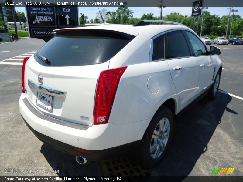 Platinum Ice Tricoat / Shale/Brownstone 2012 Cadillac SRX Luxury