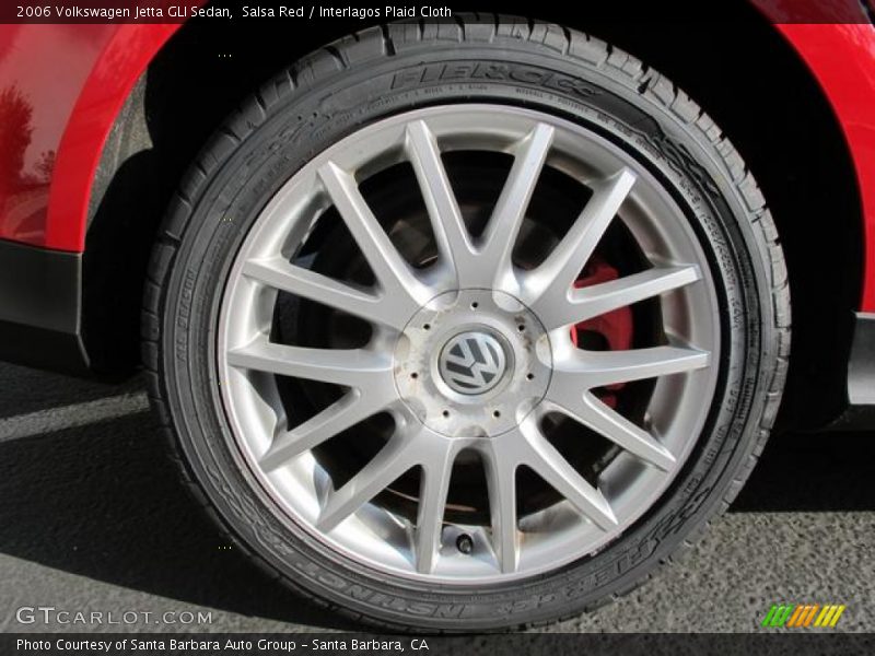 Salsa Red / Interlagos Plaid Cloth 2006 Volkswagen Jetta GLI Sedan