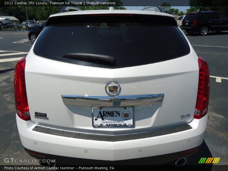 Platinum Ice Tricoat / Shale/Brownstone 2012 Cadillac SRX Luxury