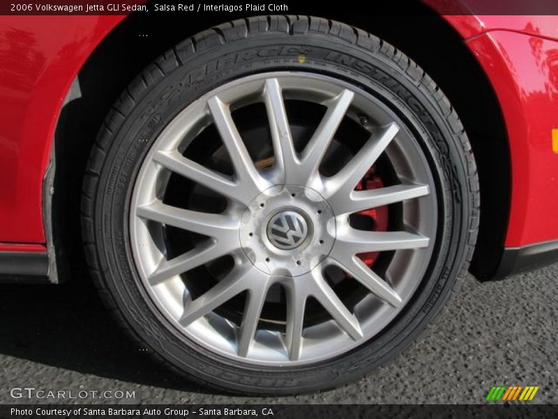 Salsa Red / Interlagos Plaid Cloth 2006 Volkswagen Jetta GLI Sedan