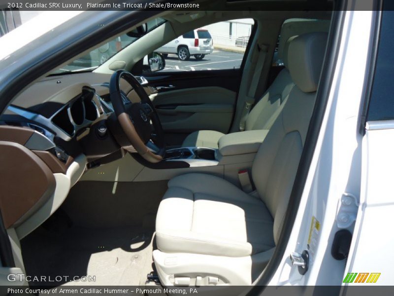 Platinum Ice Tricoat / Shale/Brownstone 2012 Cadillac SRX Luxury