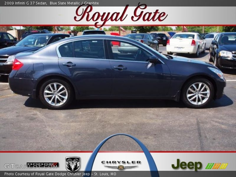Blue Slate Metallic / Graphite 2009 Infiniti G 37 Sedan