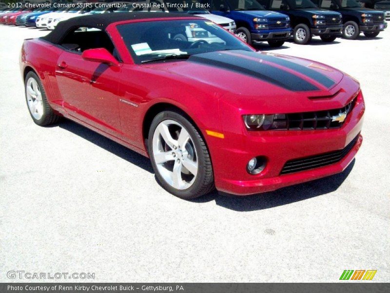 Crystal Red Tintcoat / Black 2012 Chevrolet Camaro SS/RS Convertible