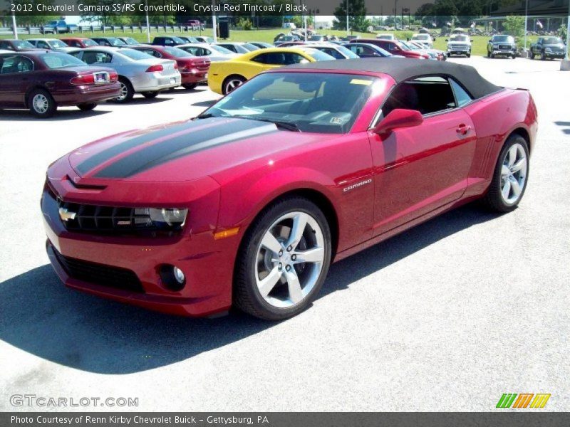 Crystal Red Tintcoat / Black 2012 Chevrolet Camaro SS/RS Convertible