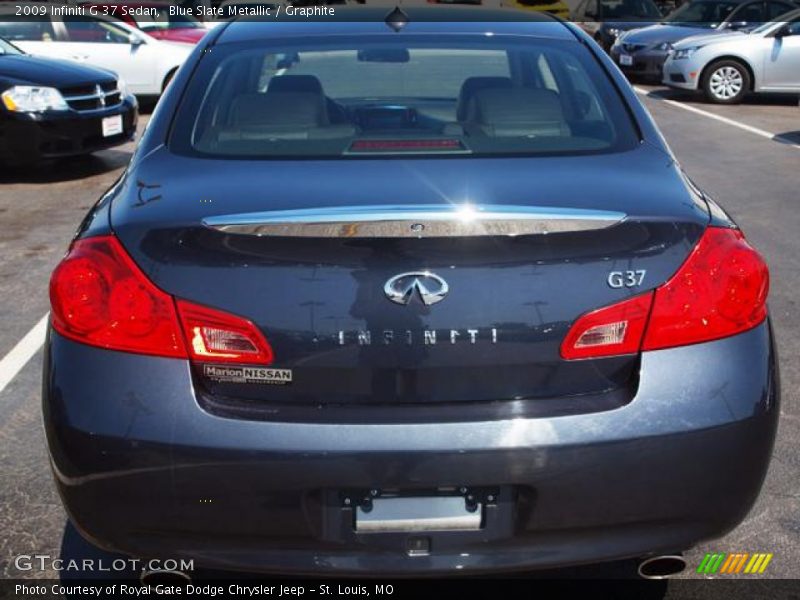 Blue Slate Metallic / Graphite 2009 Infiniti G 37 Sedan