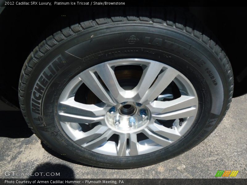 Platinum Ice Tricoat / Shale/Brownstone 2012 Cadillac SRX Luxury