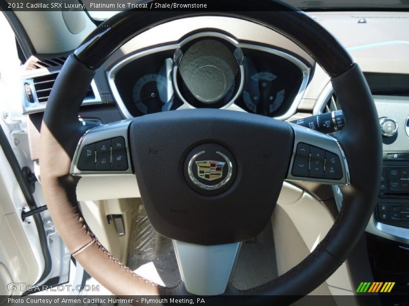 Platinum Ice Tricoat / Shale/Brownstone 2012 Cadillac SRX Luxury