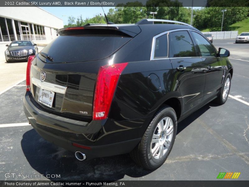 Black Raven / Ebony/Ebony 2012 Cadillac SRX Luxury AWD