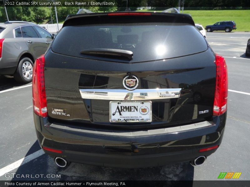 Black Raven / Ebony/Ebony 2012 Cadillac SRX Luxury AWD