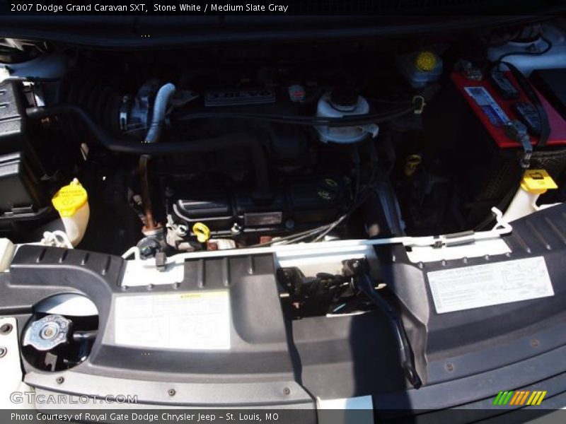 Stone White / Medium Slate Gray 2007 Dodge Grand Caravan SXT