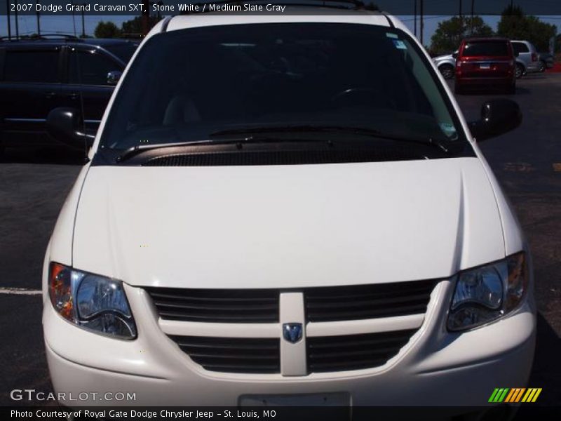 Stone White / Medium Slate Gray 2007 Dodge Grand Caravan SXT