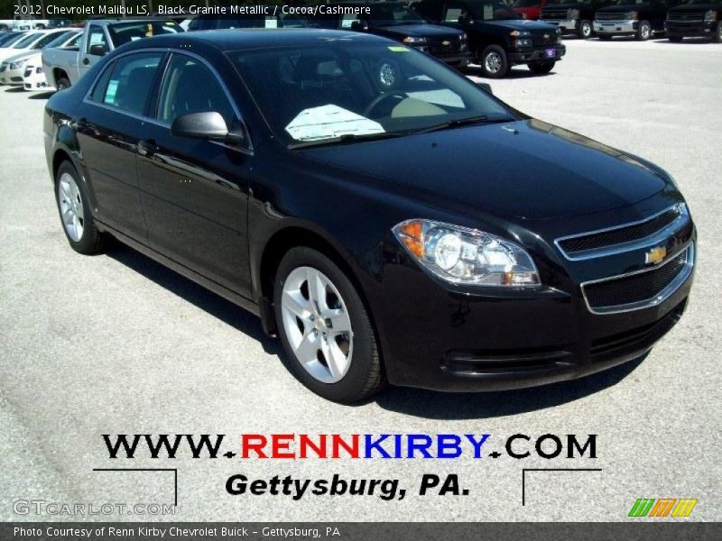 Black Granite Metallic / Cocoa/Cashmere 2012 Chevrolet Malibu LS