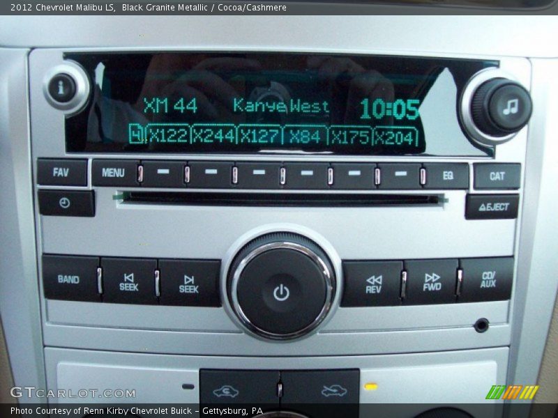 Black Granite Metallic / Cocoa/Cashmere 2012 Chevrolet Malibu LS