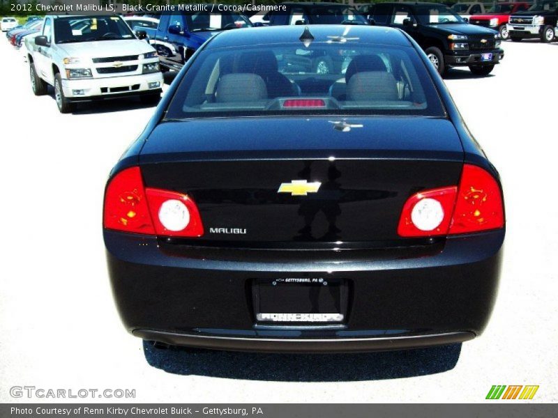 Black Granite Metallic / Cocoa/Cashmere 2012 Chevrolet Malibu LS