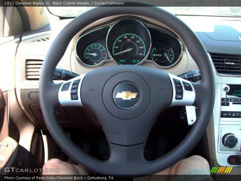 Black Granite Metallic / Cocoa/Cashmere 2012 Chevrolet Malibu LS